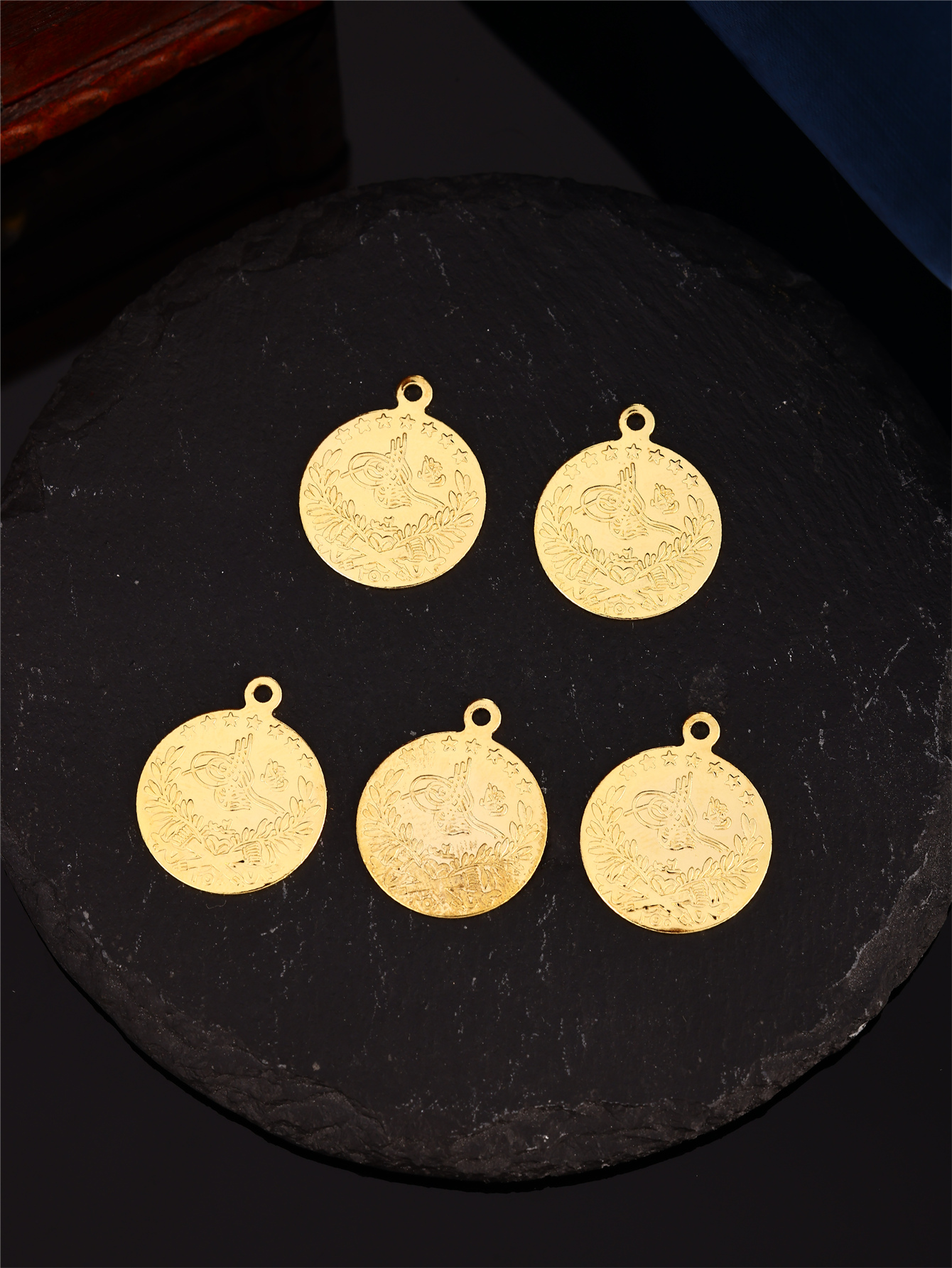 Vintage Collectible Coins - Turkish Ottoman Pattern Coin DIY Accessories,