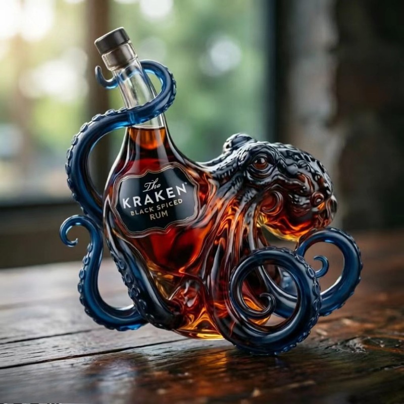 Whiskey Decanter, Sea Monster  - Vintage Collectible Glassware reseña y precio