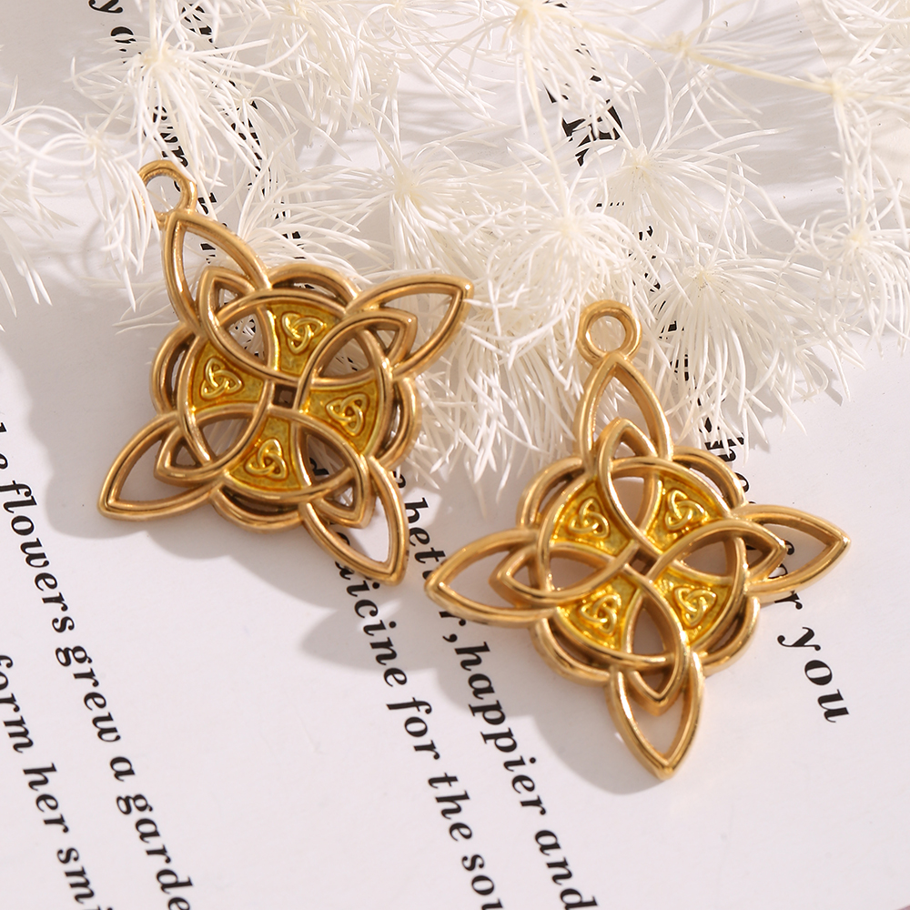 1-3PCS Gold Plated Celtic Knot - Vintage Necklace reseña y precio