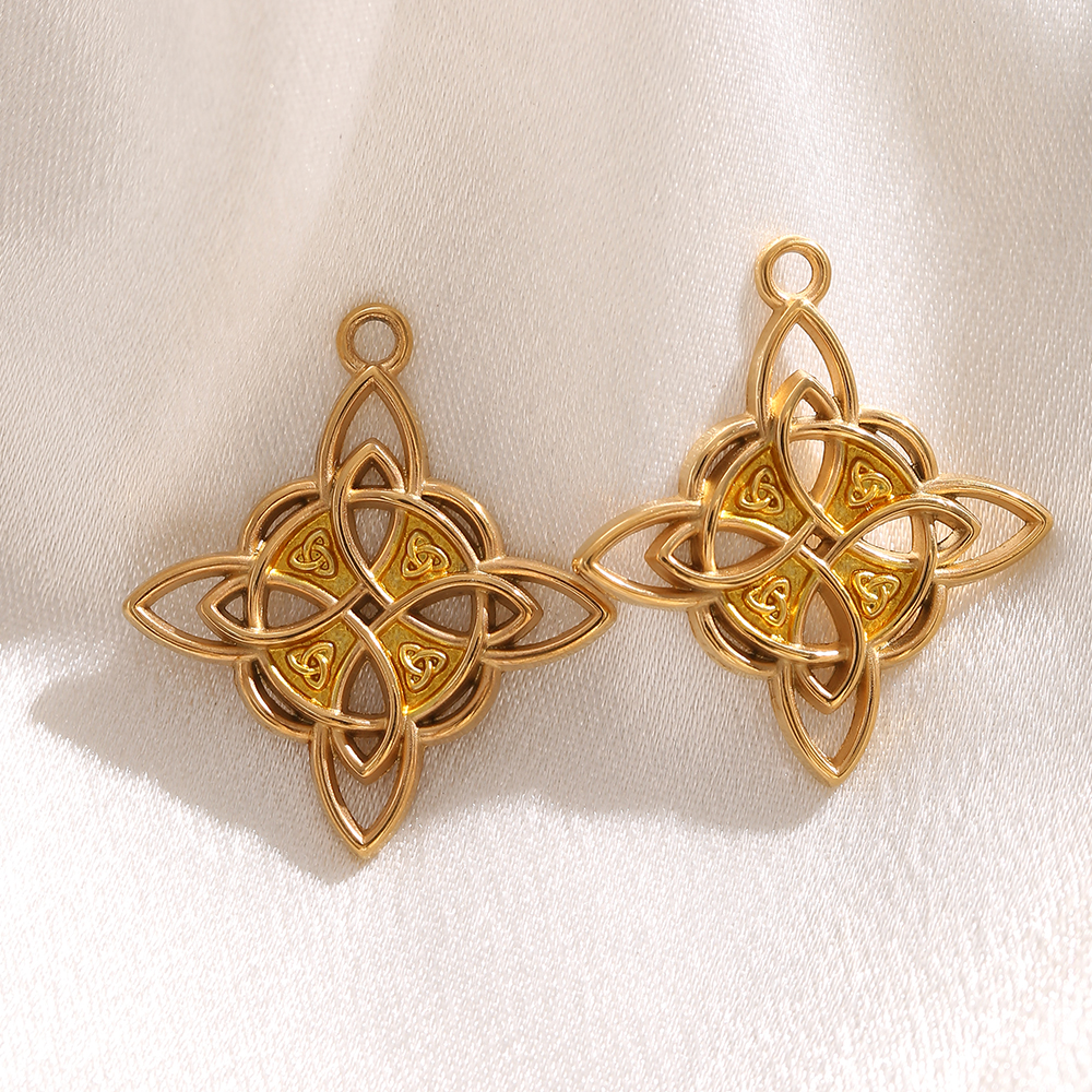 1-3PCS Gold Plated Celtic Knot - Vintage Necklace reseña y precio