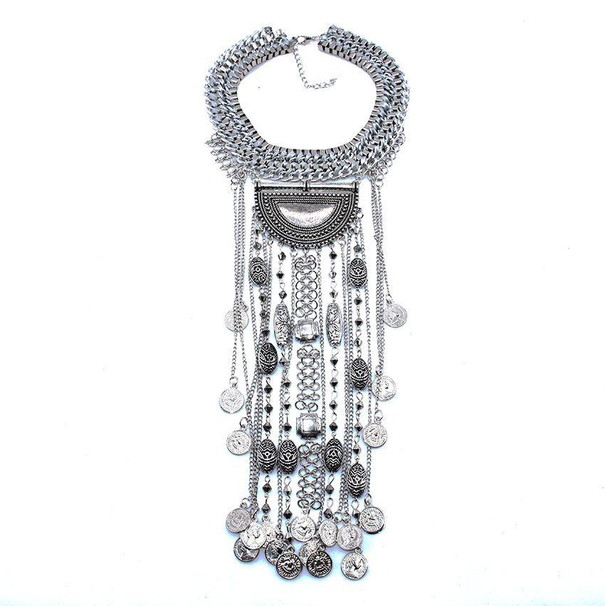 Classic Boho Ethnic Statement  - Vintage Collectible Coins reseña y precio