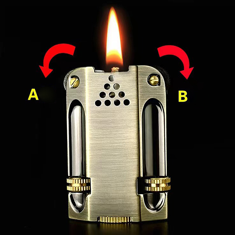 Vintage Zinc Alloy Dual Flint  - Vintage Collectible Lighters reseña y precio