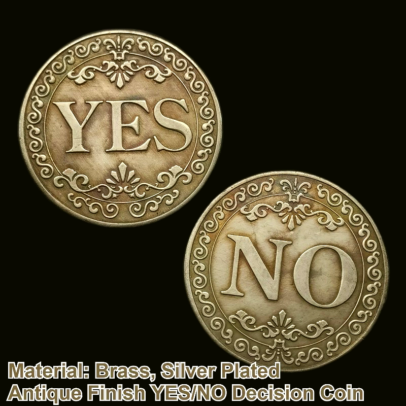Vintage YES NO Decision Coin B - Vintage Collectible Coins reseña y precio