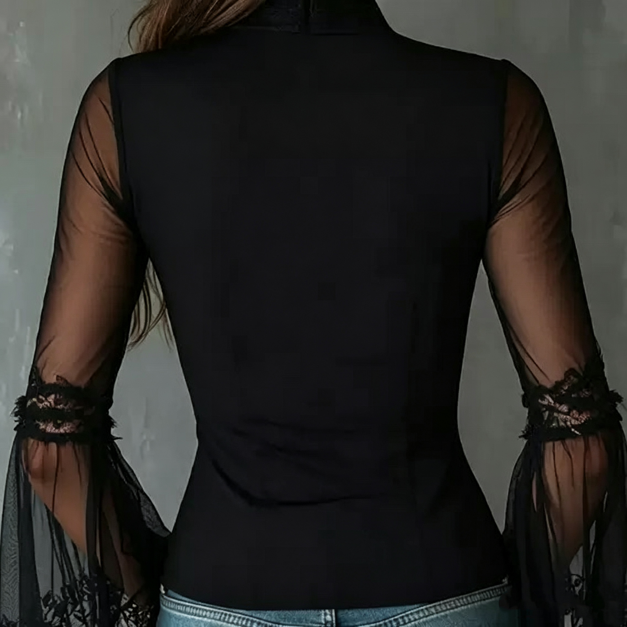 Ladies Black round Neck Long S - Vintage Necklace reseña y precio