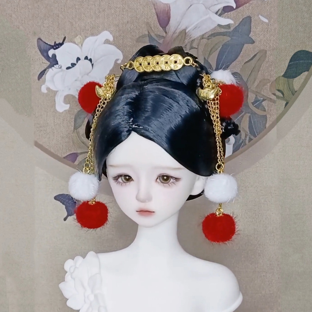 1/4 1/3 Scale BJD Doll Wig Anc - Vintage Collectible And Vintage Dolls reseña y precio