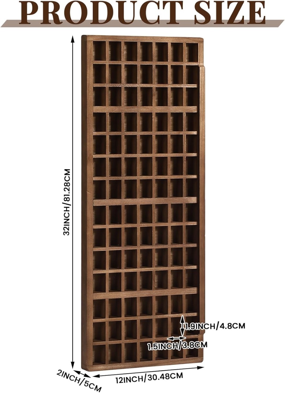 98 Slots Rustic Wood Shot Glas - Vintage Collectible Glass reseña y precio