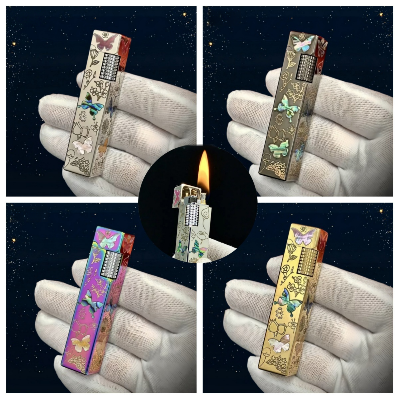 Unusual Brass Four sided Color - Vintage Collectible Lighters reseña y precio