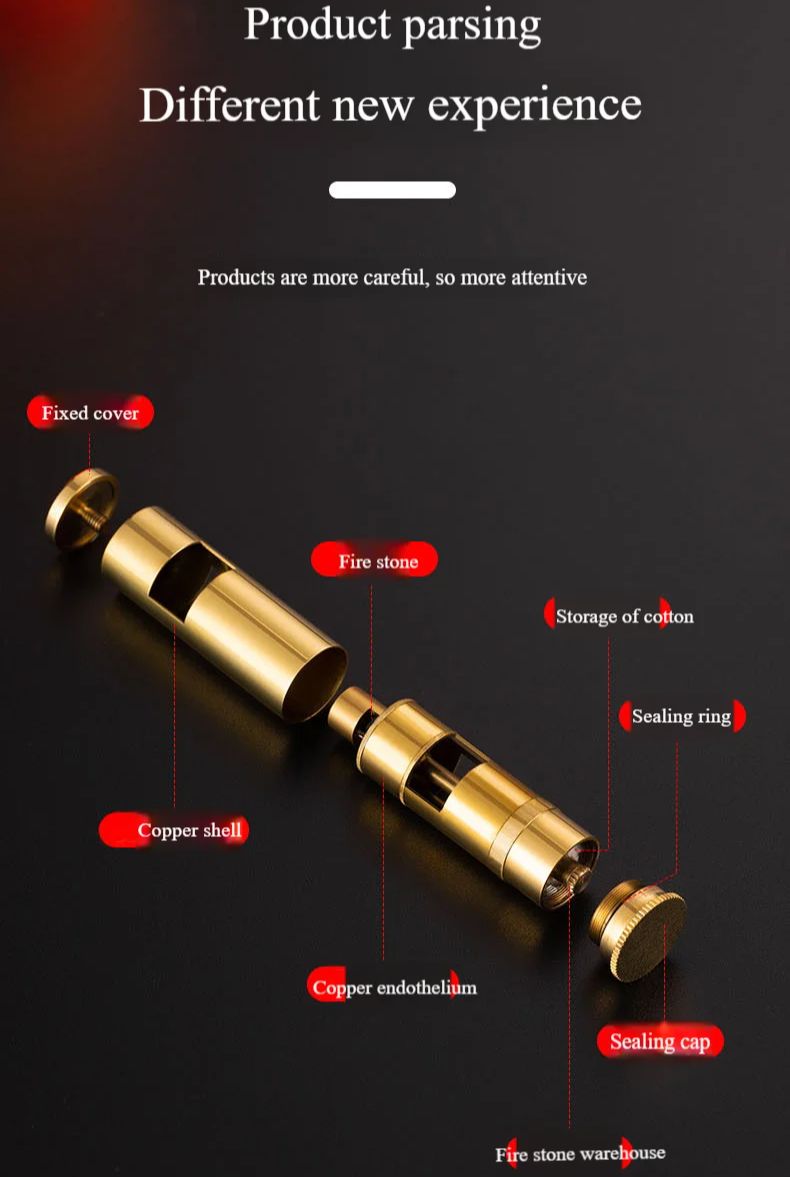 New Boutique Vintage Brass Cyl - Vintage Collectible Lighters reseña y precio