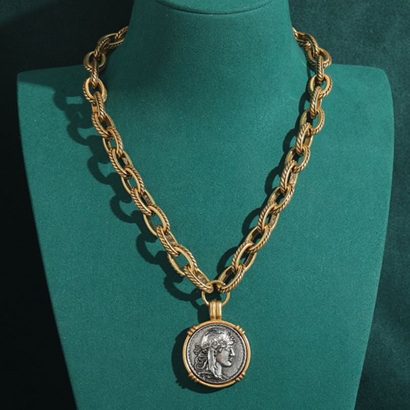 Vintage Chokers Necklace Ancie - Vintage Collectible Coins reseña y precio