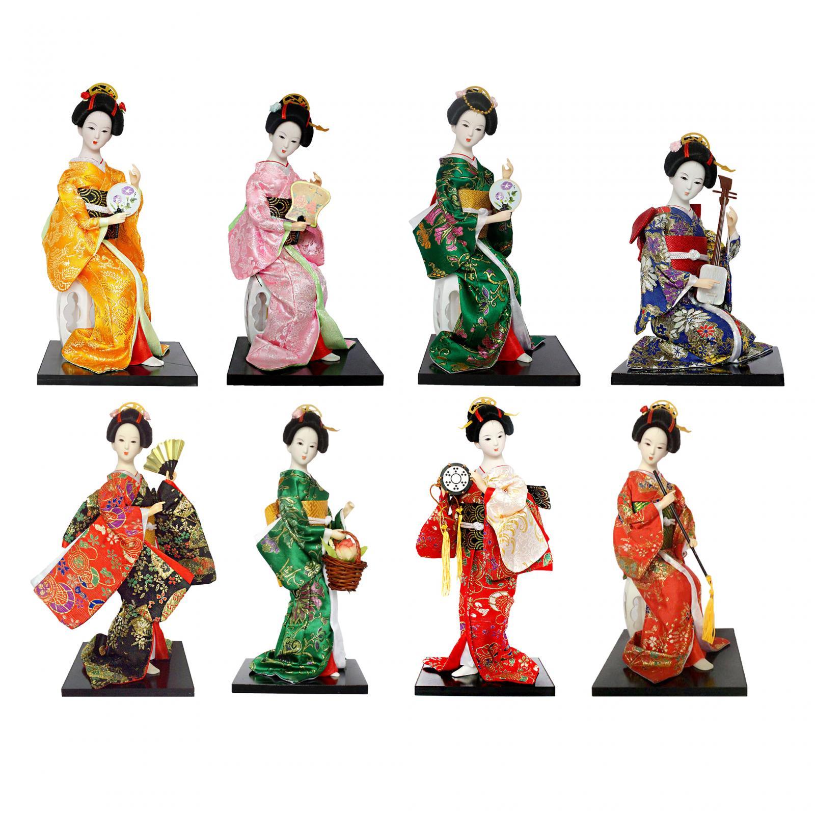 Kimono Dolls Japanese Geisha 1 - Vintage Collectible And Vintage Dolls reseña y precio