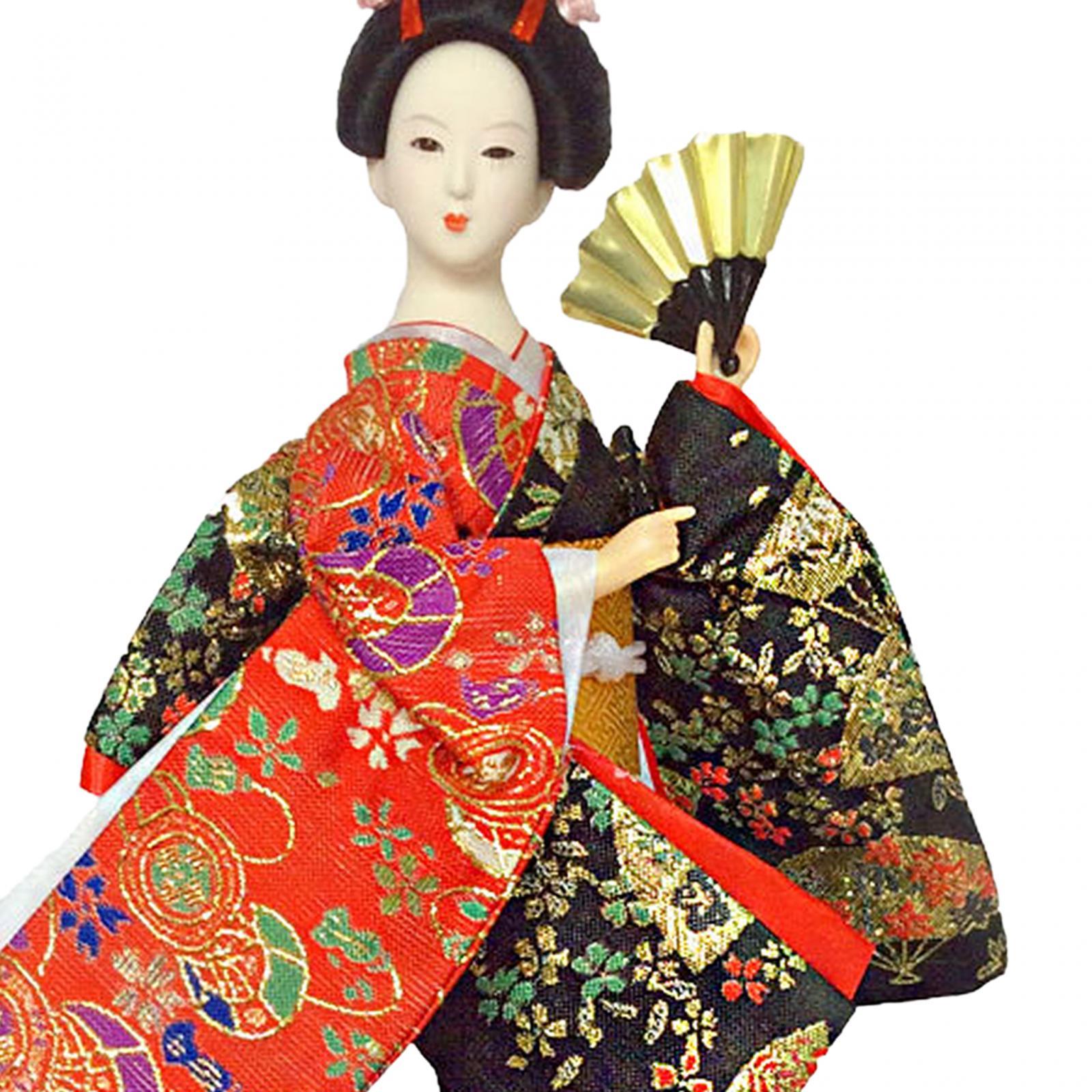 Kimono Dolls Japanese Geisha 1 - Vintage Collectible And Vintage Dolls reseña y precio
