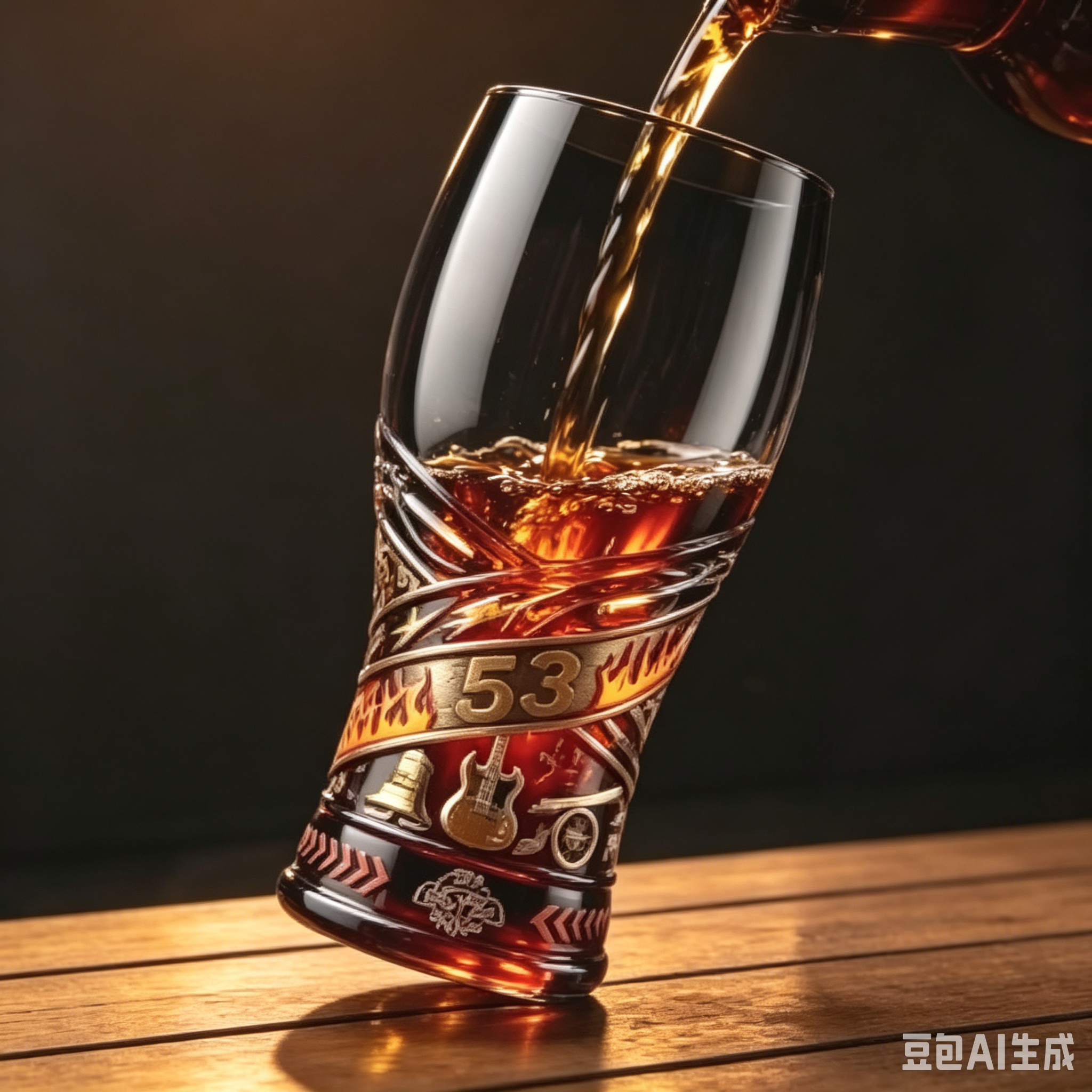 Vintage Rock Music 3D Embossed - Vintage Collectible Glassware reseña y precio