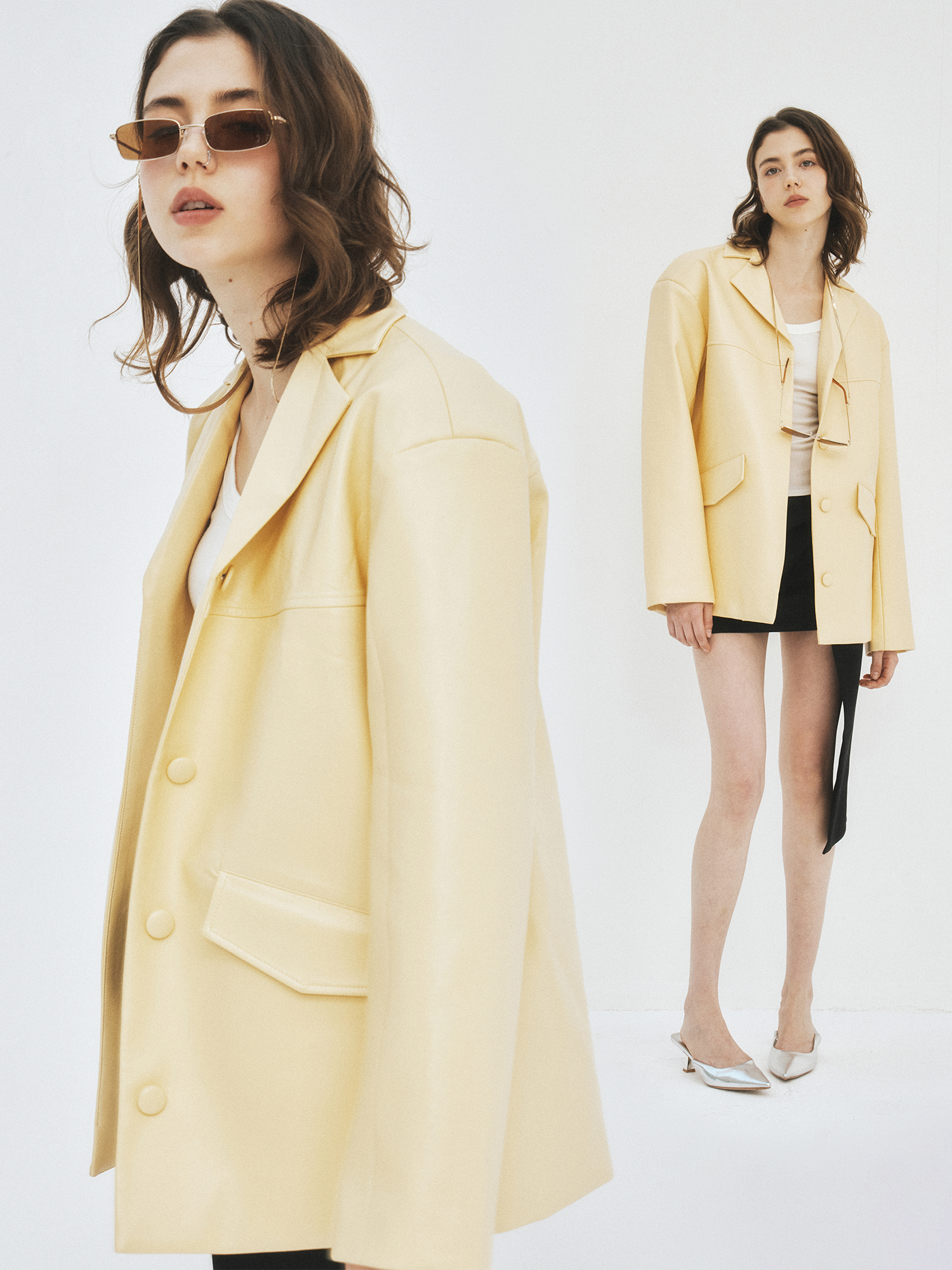 Elegant Vintage Style Yellow L - Vintage Collectible Clothing reseña y precio