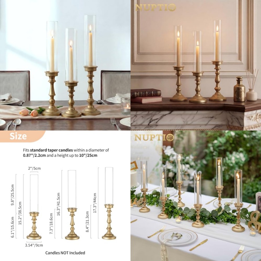 Hurricane Candle Holder for Ce - Vintage Collectible Glass reseña y precio