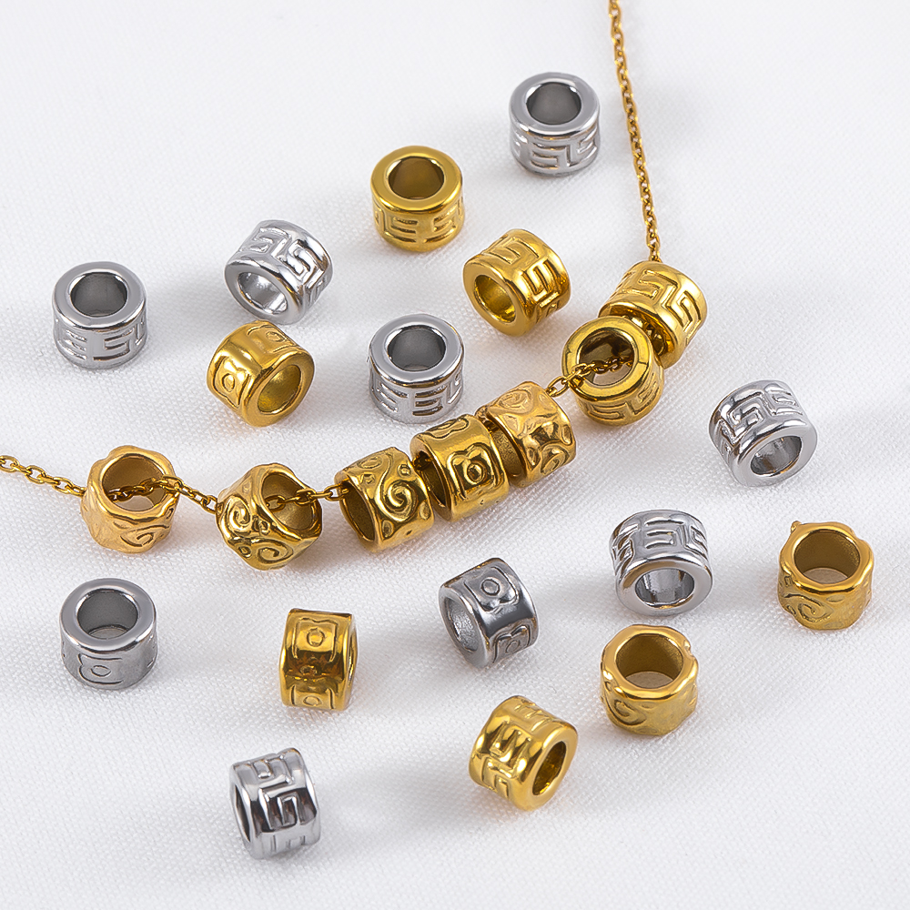 5pcs 4x6mm Stainless Steel Lar - Vintage Necklace reseña y precio