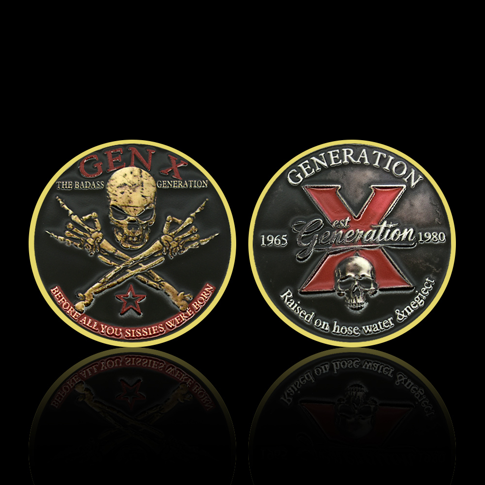 Generation X Skull Metal Coin  - Vintage Collectible Coins reseña y precio