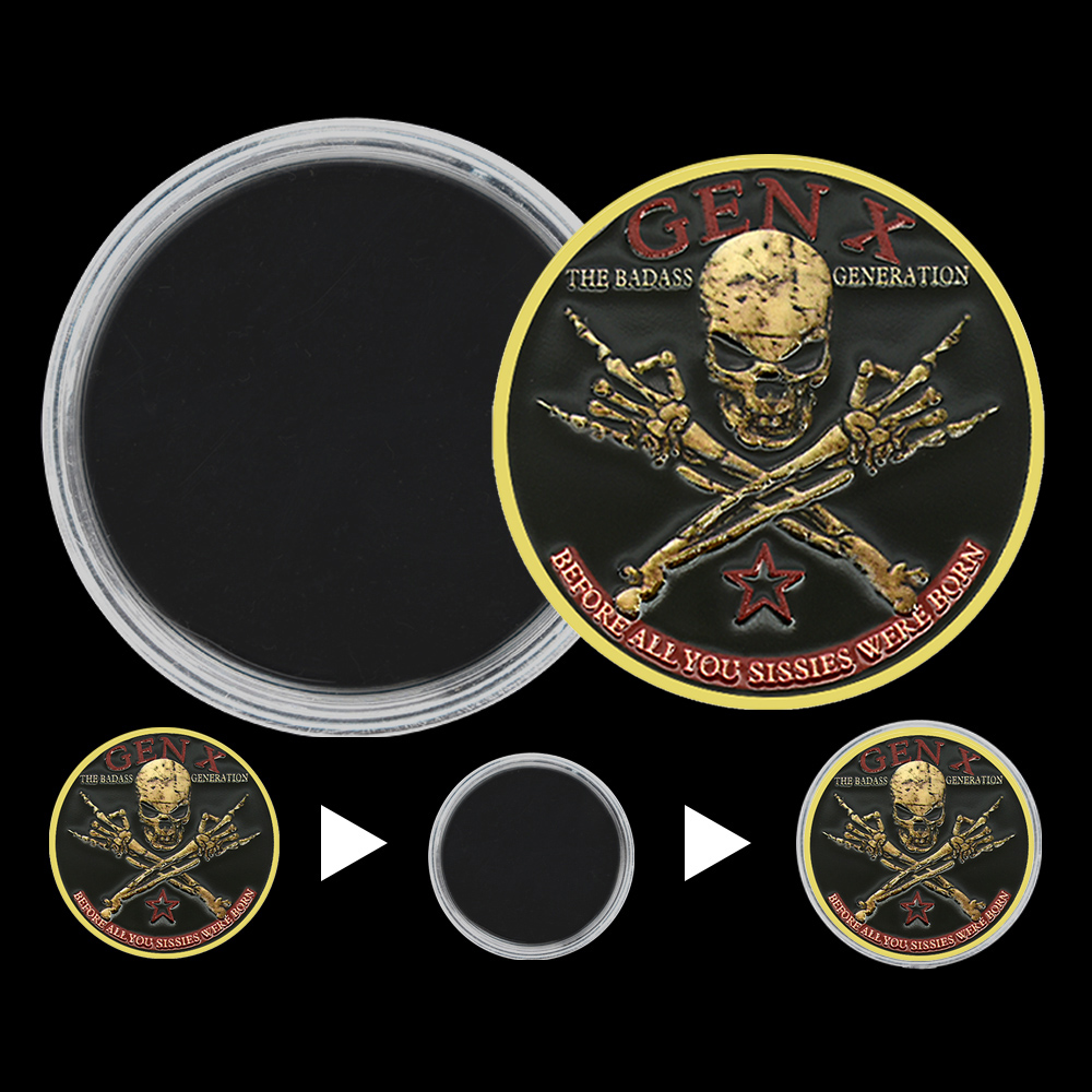 Generation X Skull Metal Coin  - Vintage Collectible Coins reseña y precio