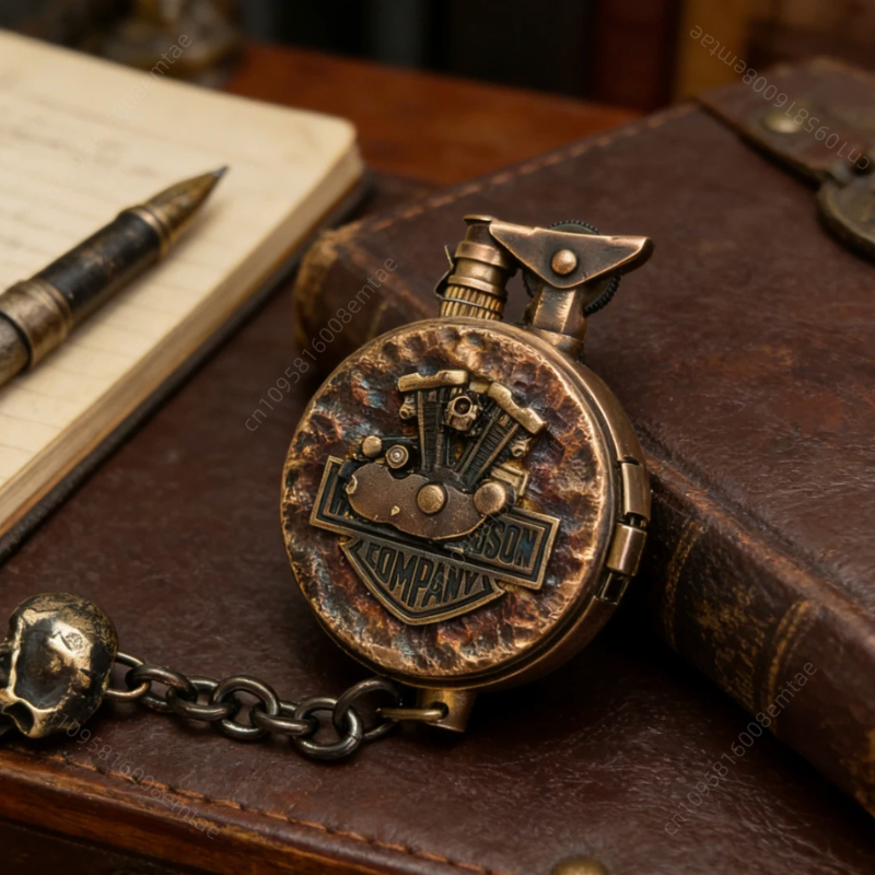 Original brass hand carved Fla - Vintage Collectible Lighters reseña y precio