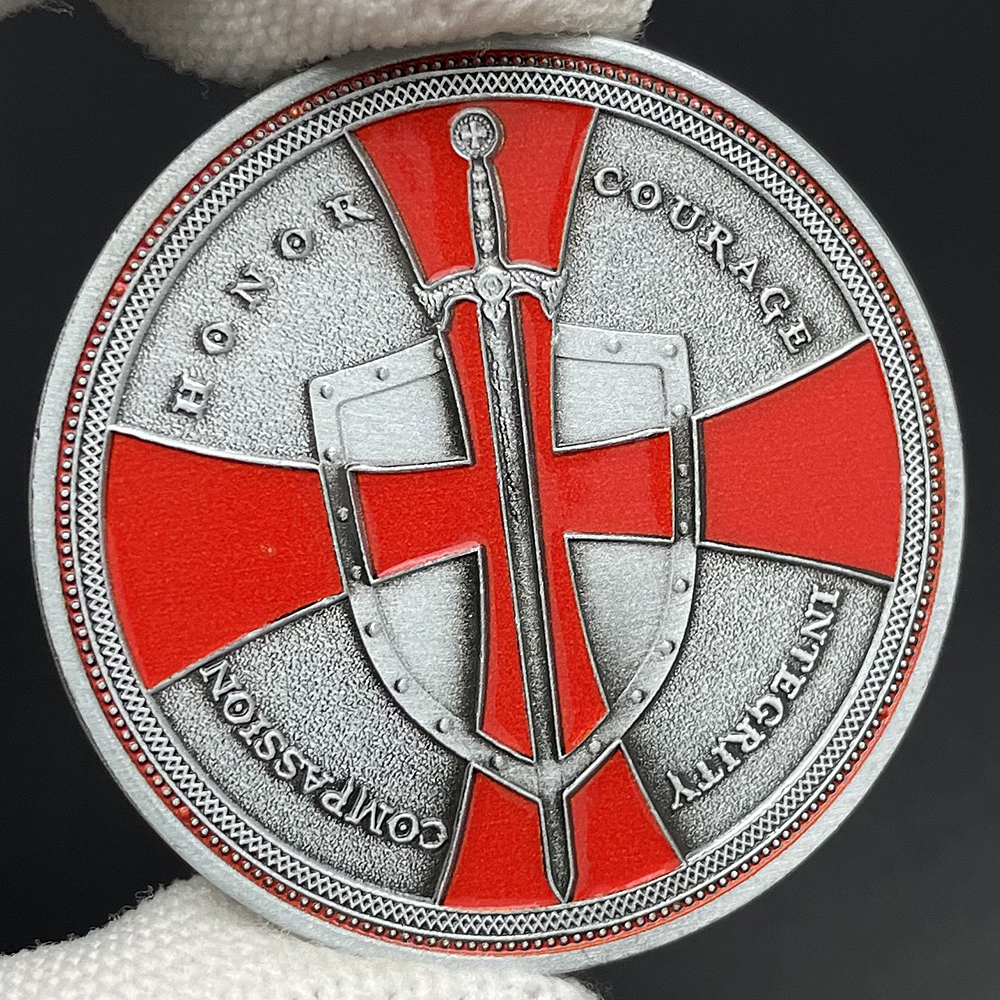 Knight Templar Challenge Coin  - Vintage Collectible Coins reseña y precio