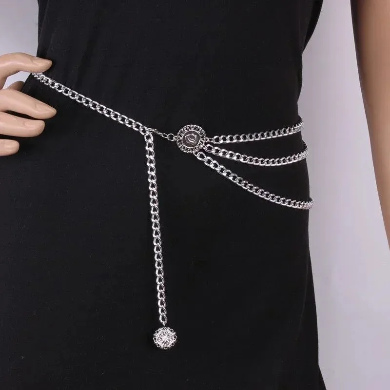 2025 Punk Hip Hop Waist Chain  - Vintage Collectible Coins reseña y precio