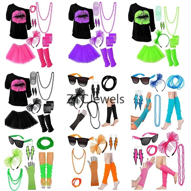 Vintage 80s Prom Costume Set f - Vintage Necklace reseña y precio